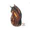 Arabian Horse in Bay, shown on a light box- light on.